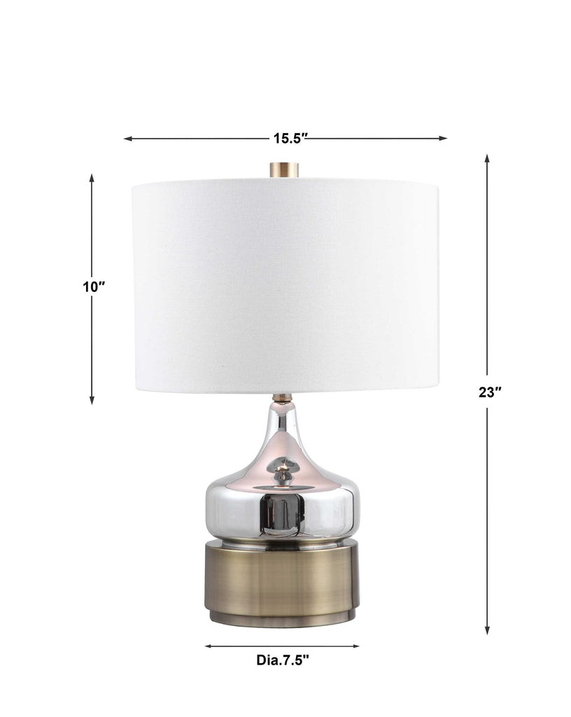 Como Chrome Table Lamp - Bombay Mercantile