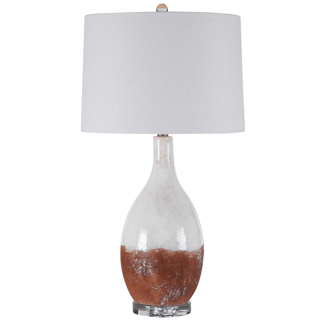 Durango Rust White Table Lamp - Bombay Mercantile