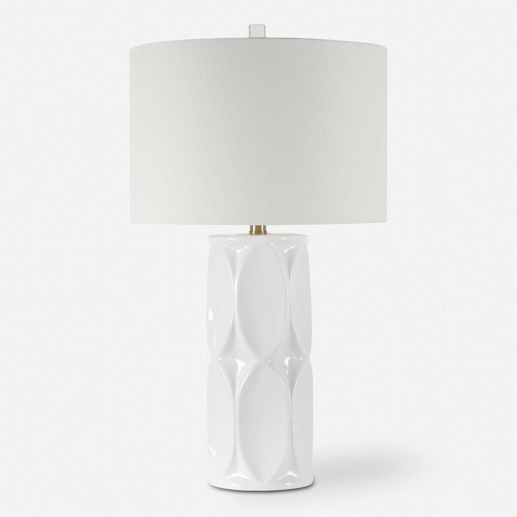 Sinclair White Table Lamp - Bombay Mercantile