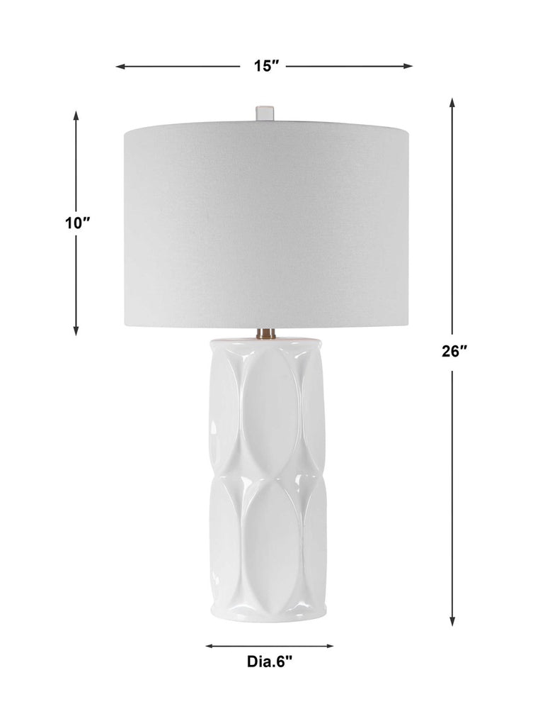 Sinclair White Table Lamp - Bombay Mercantile