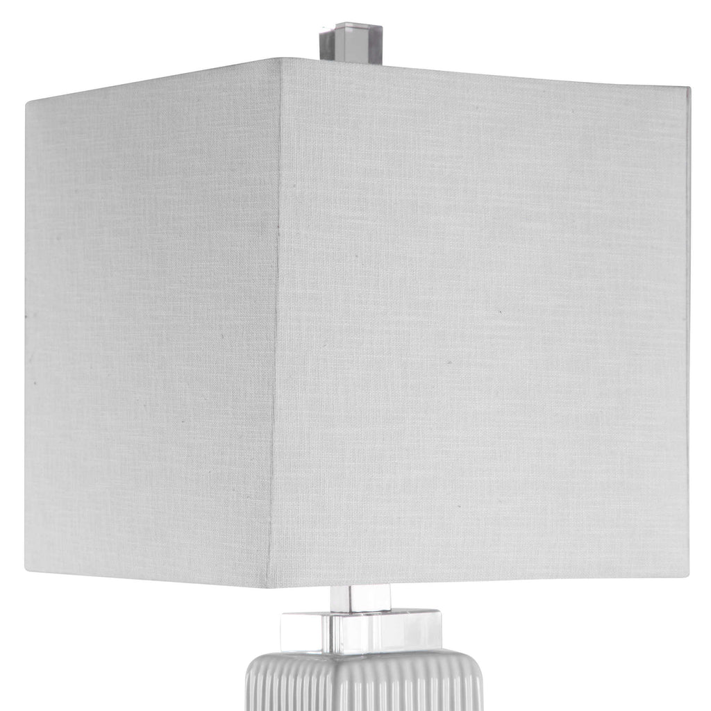 Bennett White Buffet Lamp - Bombay Mercantile