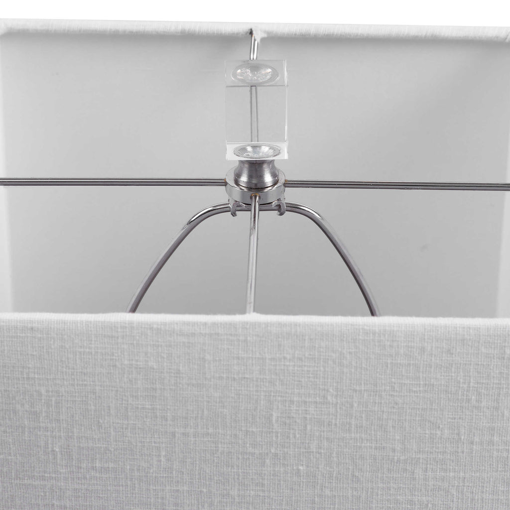 Bennett White Buffet Lamp - Bombay Mercantile