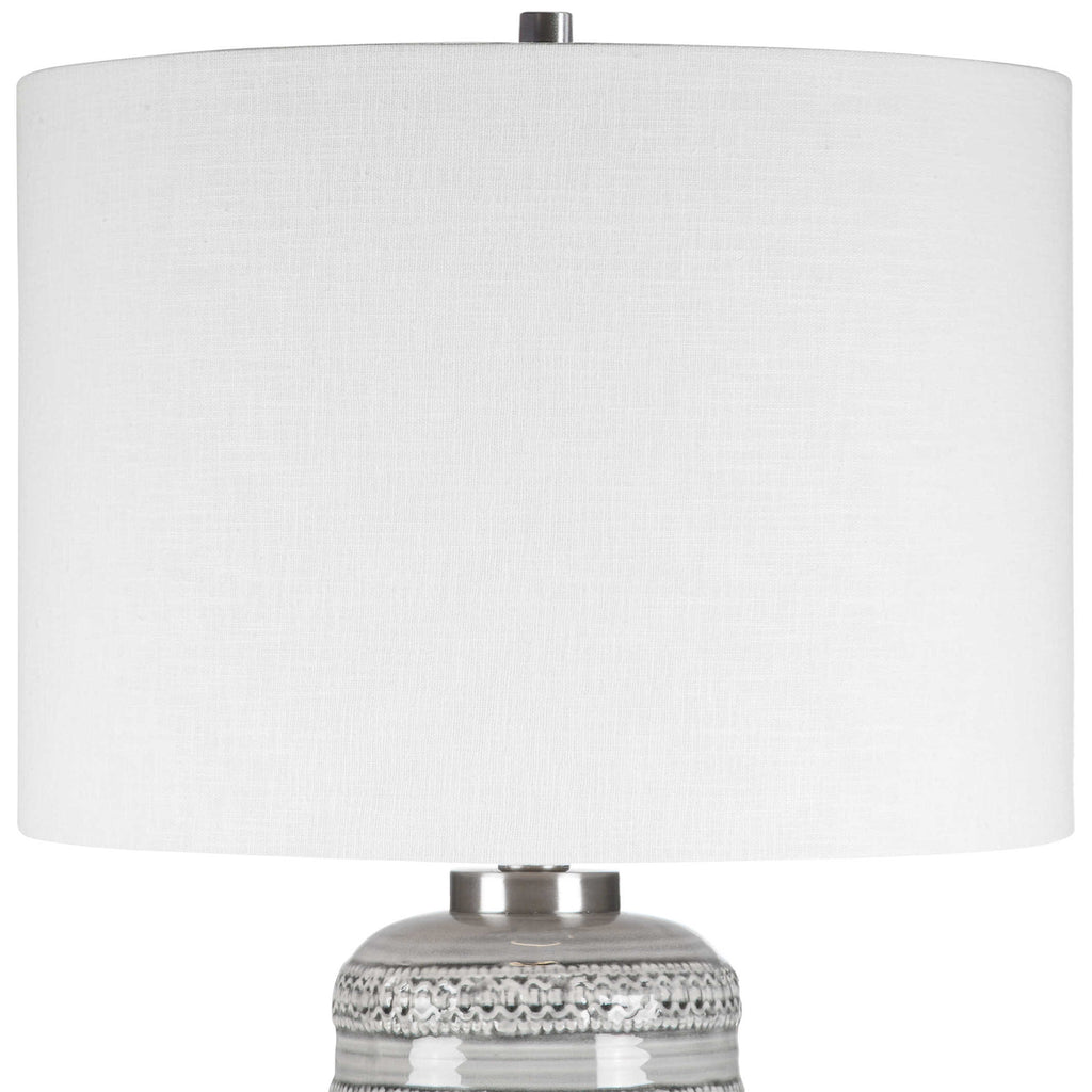 Alenon Light Gray Table Lamp - Bombay Mercantile