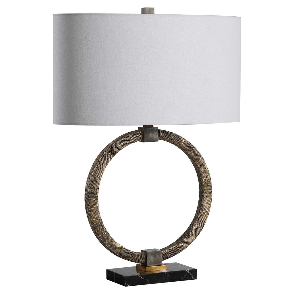 Relic Aged Gold Table Lamp - Bombay Mercantile