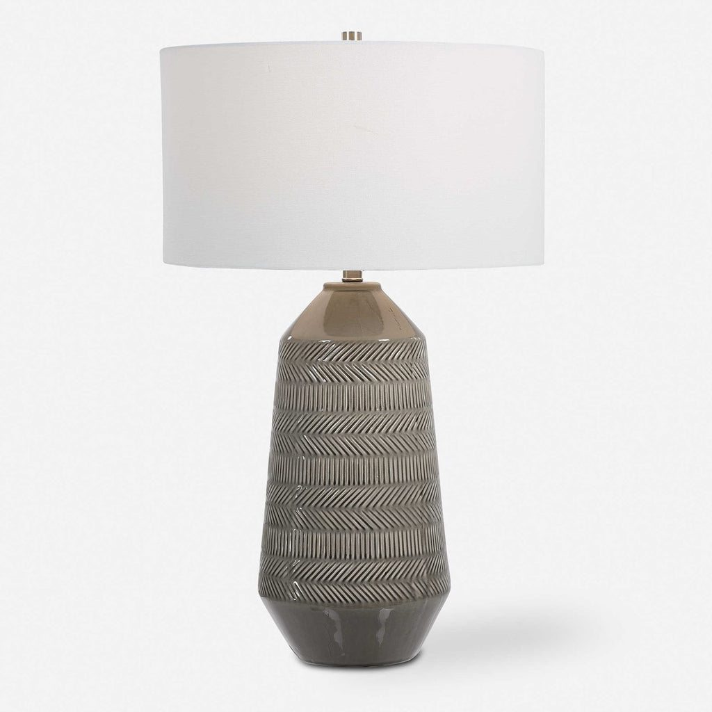 Rewind Gray Table Lamp - Bombay Mercantile
