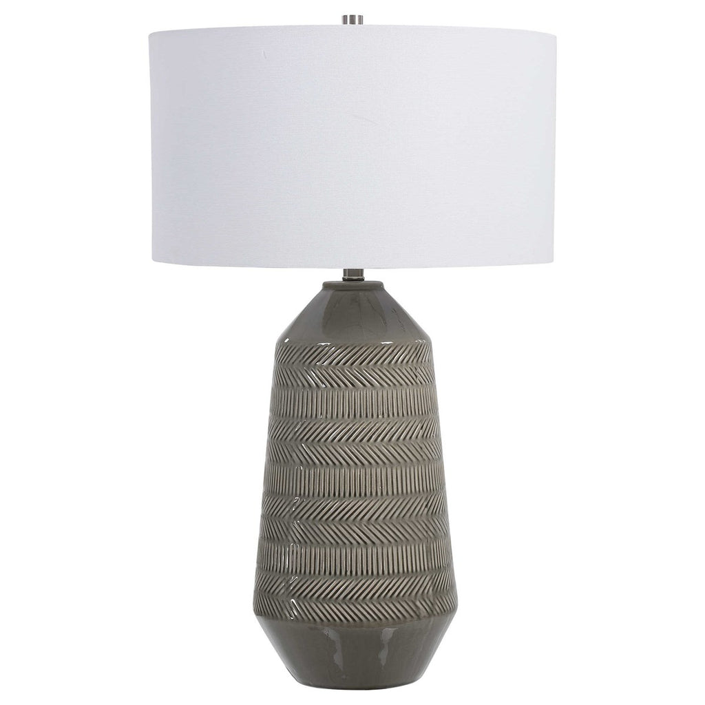 Rewind Gray Table Lamp - Bombay Mercantile