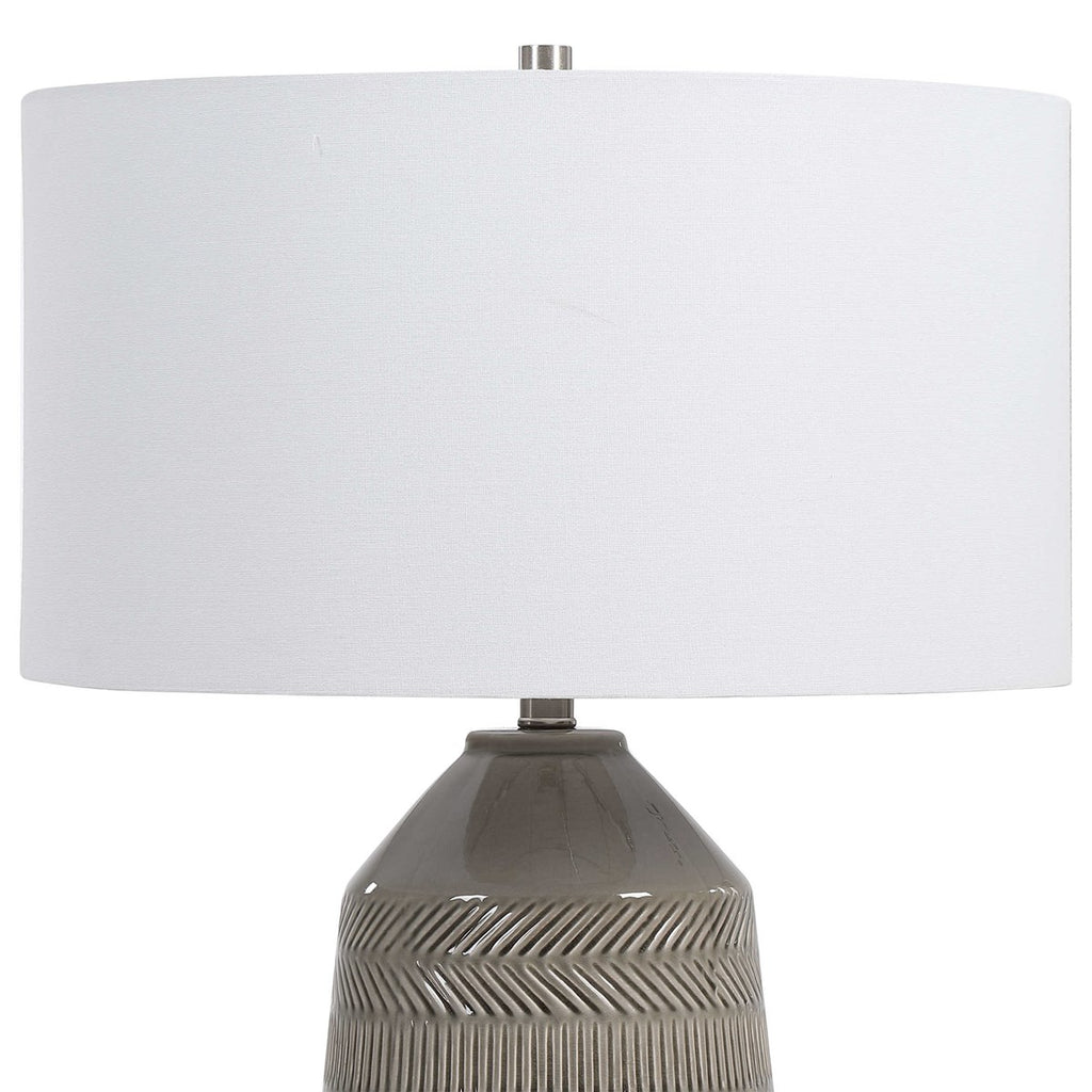 Rewind Gray Table Lamp - Bombay Mercantile