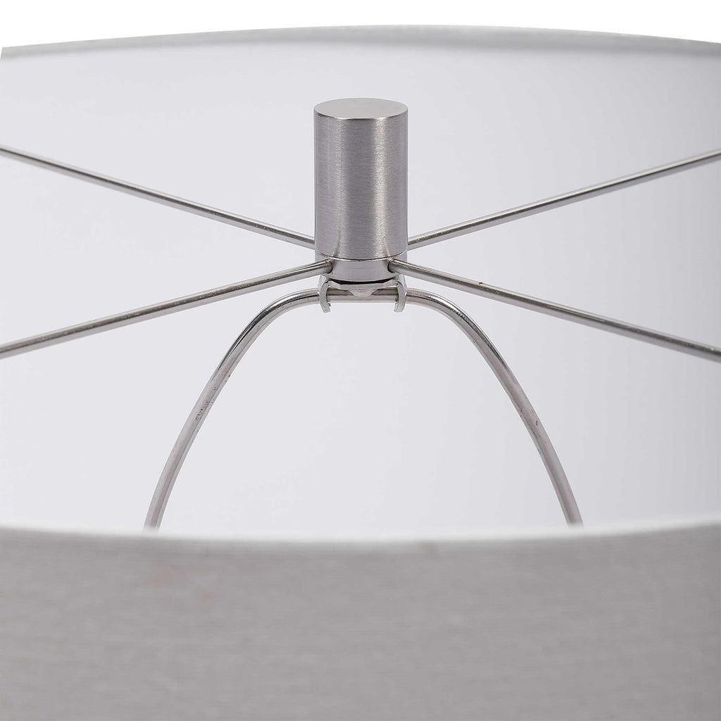 Rewind Gray Table Lamp - Bombay Mercantile