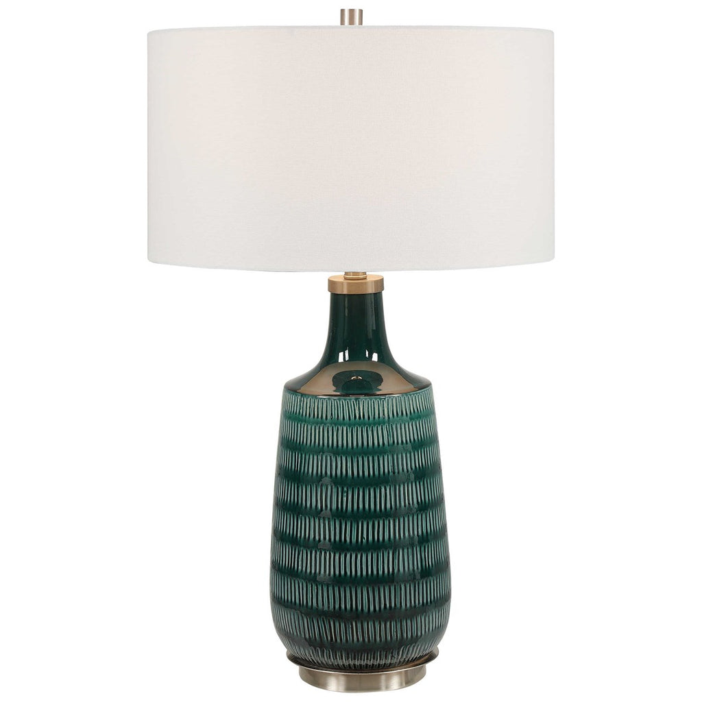 Scouts Deep Green Table Lamp - Bombay Mercantile
