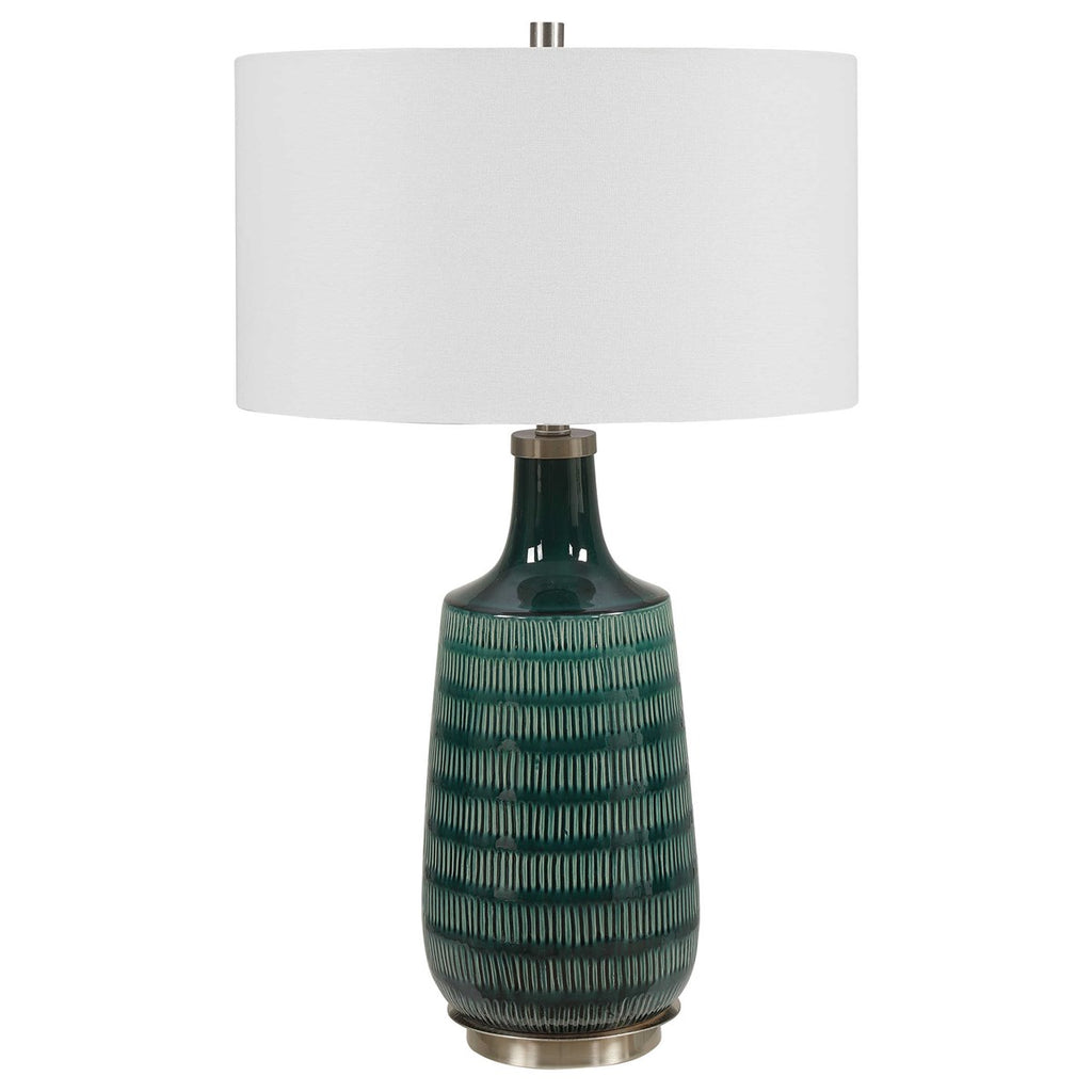 Scouts Deep Green Table Lamp - Bombay Mercantile
