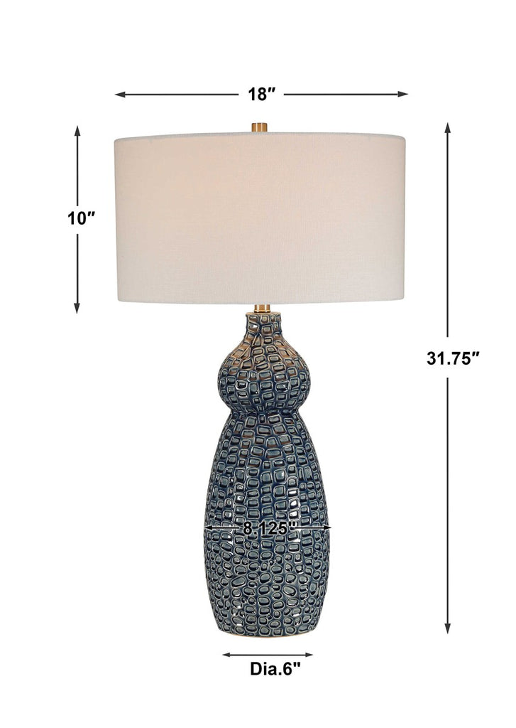 Holloway Cobalt Blue Table Lamp - Bombay Mercantile