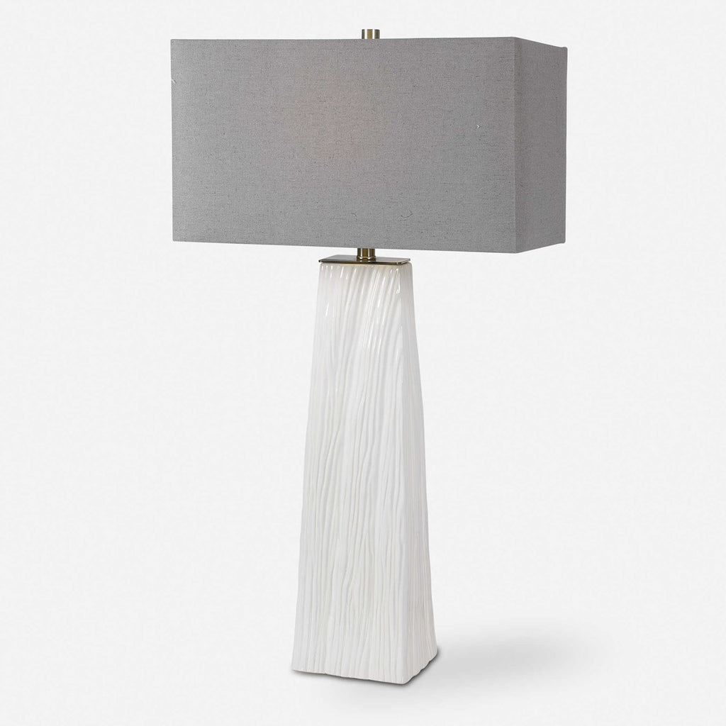 Sycamore White Table Lamp - Bombay Mercantile