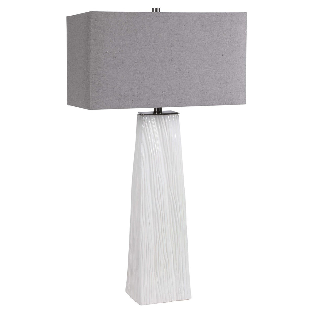 Sycamore White Table Lamp - Bombay Mercantile