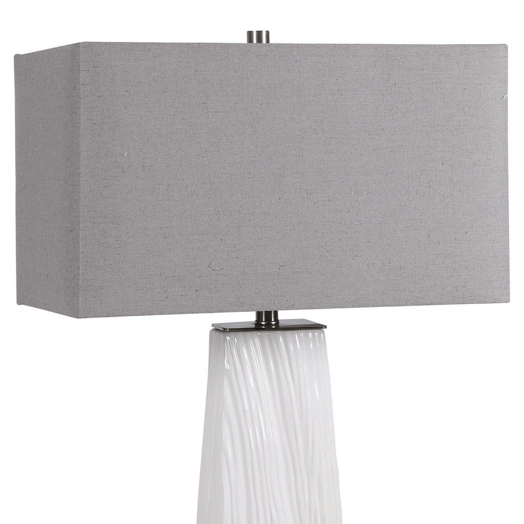 Sycamore White Table Lamp - Bombay Mercantile