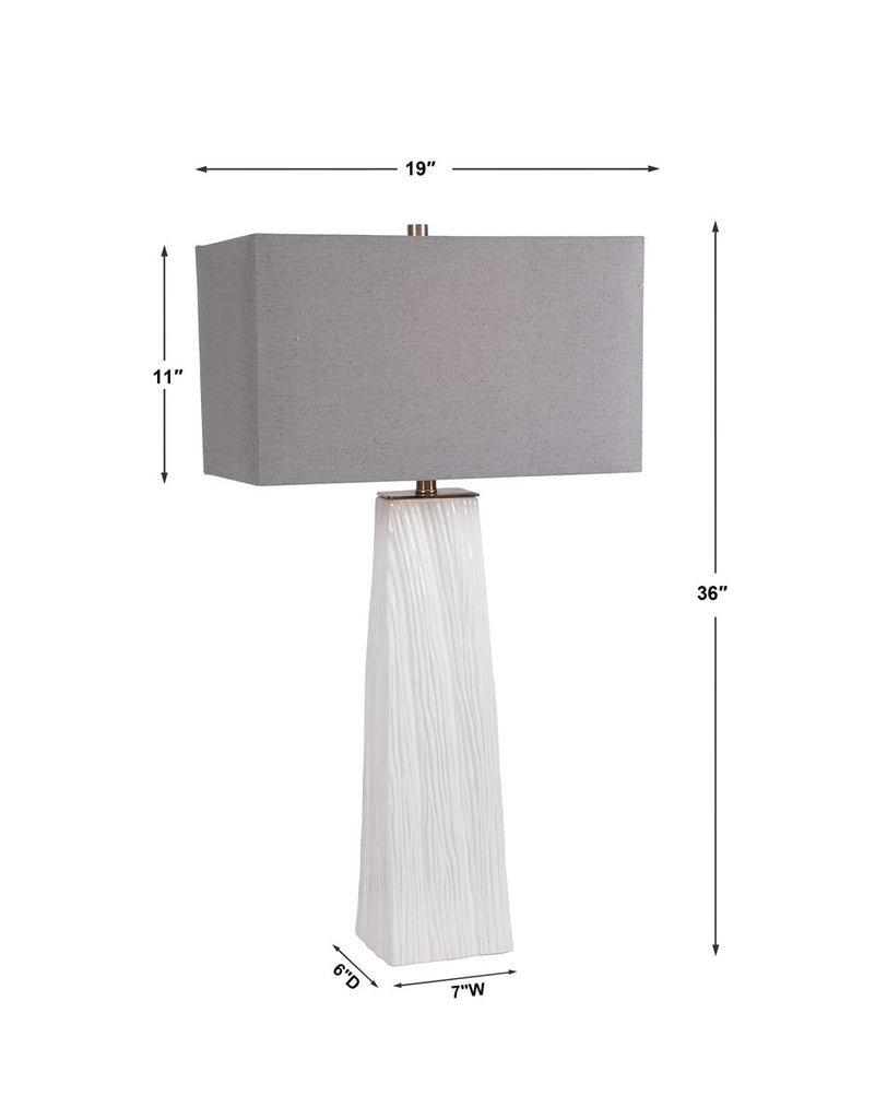 Sycamore White Table Lamp - Bombay Mercantile
