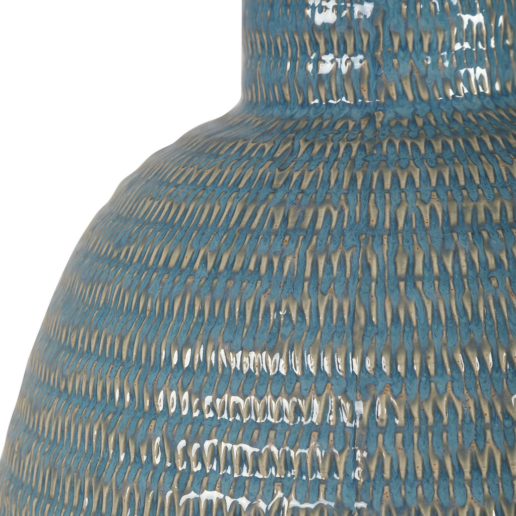 Delta Light Aqua Table Lamp - Bombay Mercantile