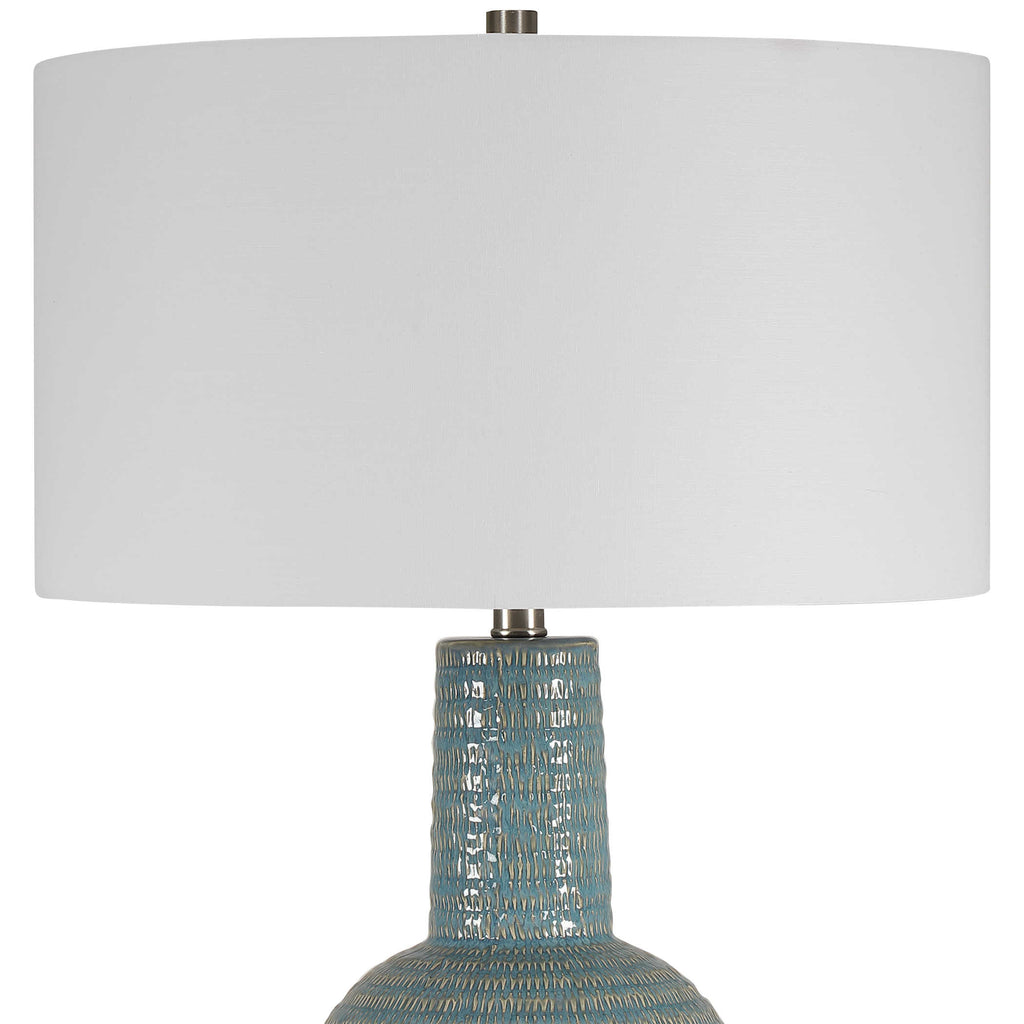 Delta Light Aqua Table Lamp - Bombay Mercantile