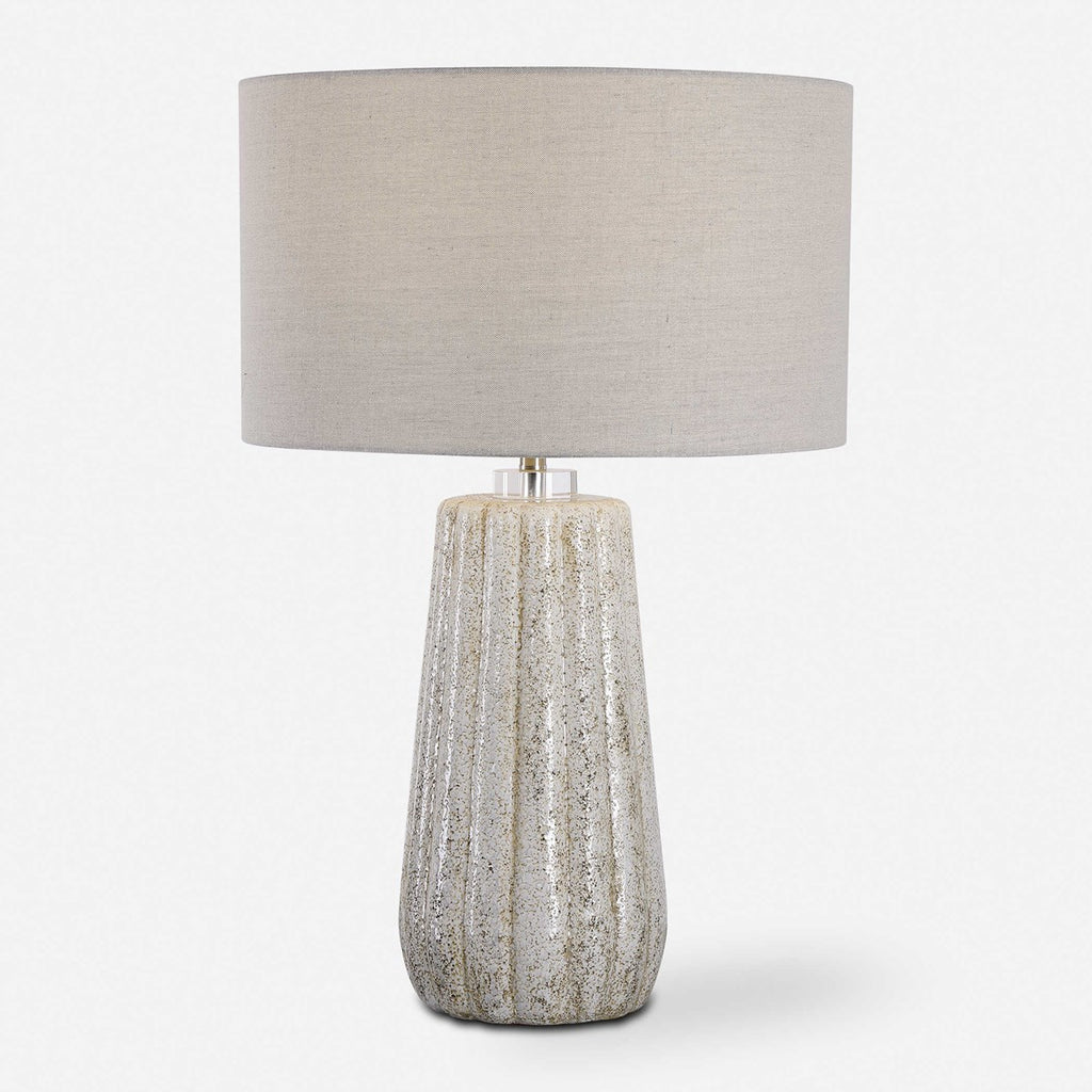 Pikes Stone-Ivory Table Lamp - Bombay Mercantile