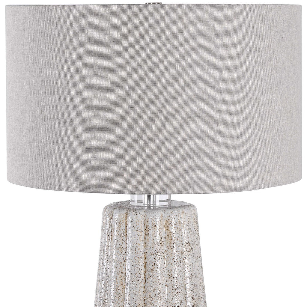 Pikes Stone-Ivory Table Lamp - Bombay Mercantile