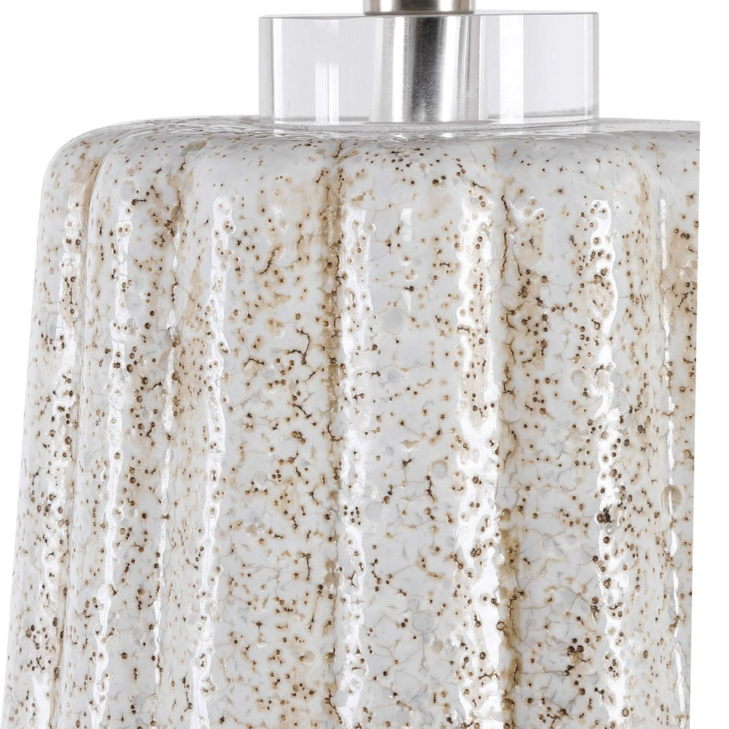 Pikes Stone-Ivory Table Lamp - Bombay Mercantile