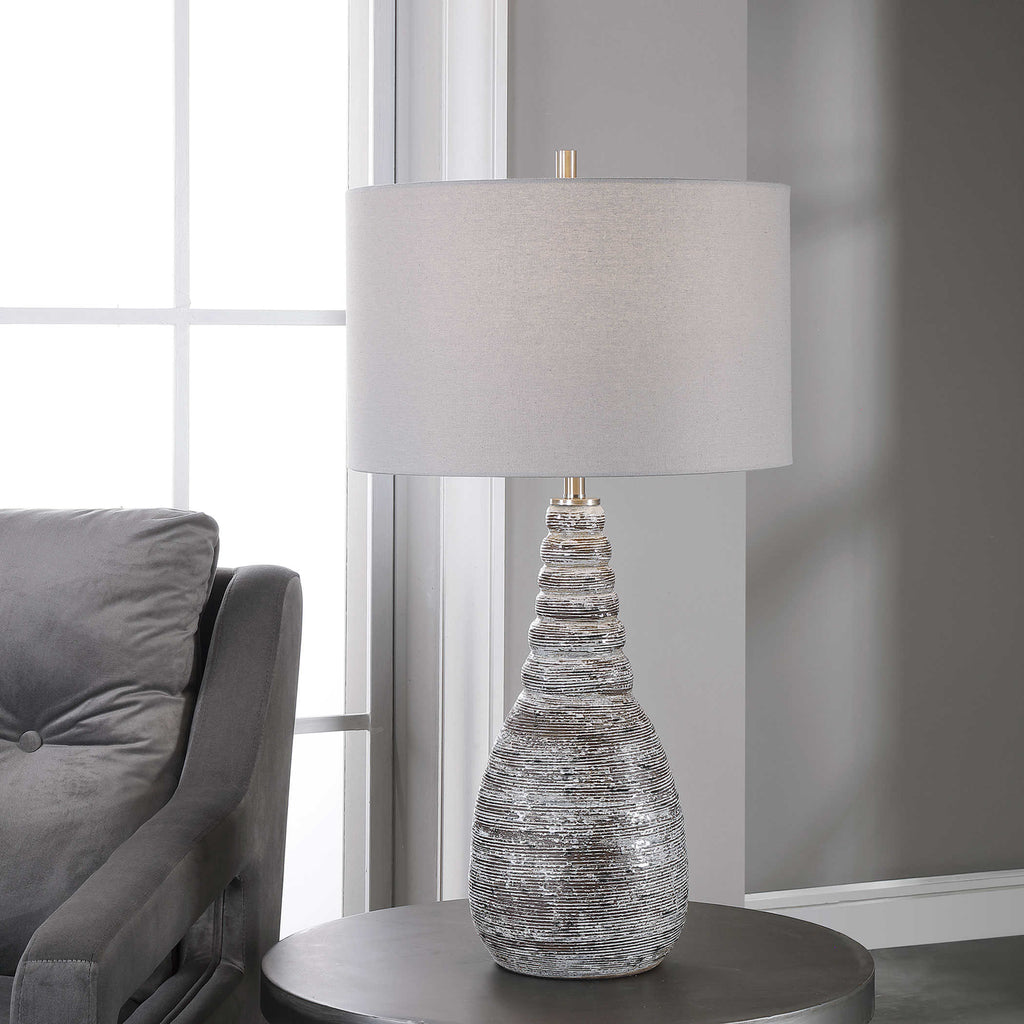 Arapahoe Rust Brown Table Lamp - Bombay Mercantile