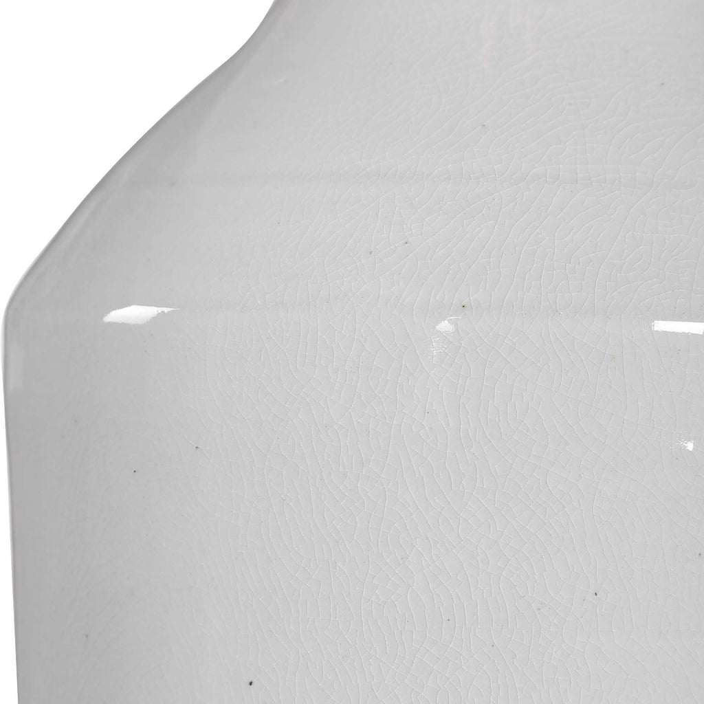 Dakota White Crackle Table Lamp - Bombay Mercantile