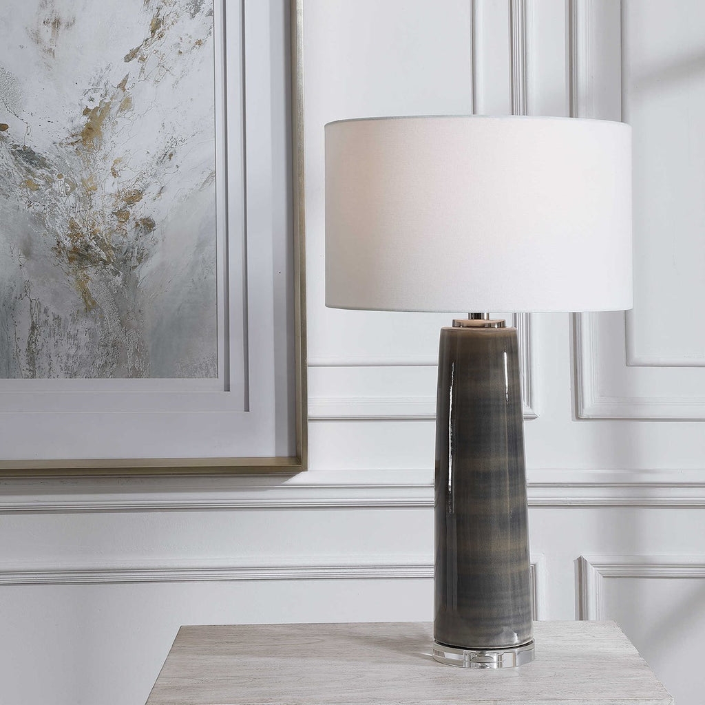 Seurat Charcoal Table Lamp - Bombay Mercantile