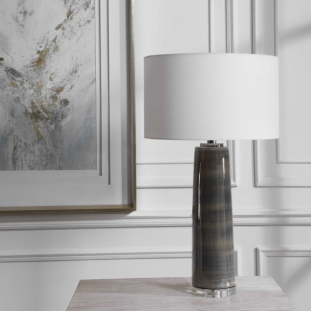 Seurat Charcoal Table Lamp - Bombay Mercantile