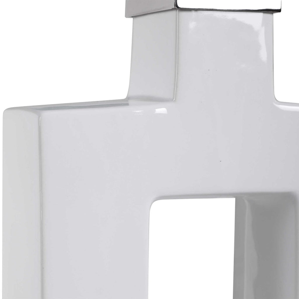 Entry Modern White Table Lamp - Bombay Mercantile