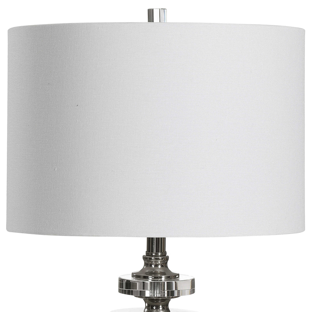 Calia White Table Lamp - Bombay Mercantile