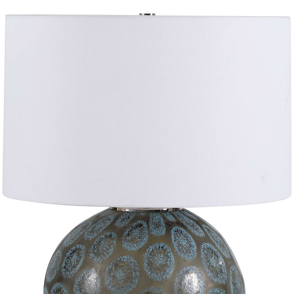 Agate Slice Charcoal Table Lamp - Bombay Mercantile