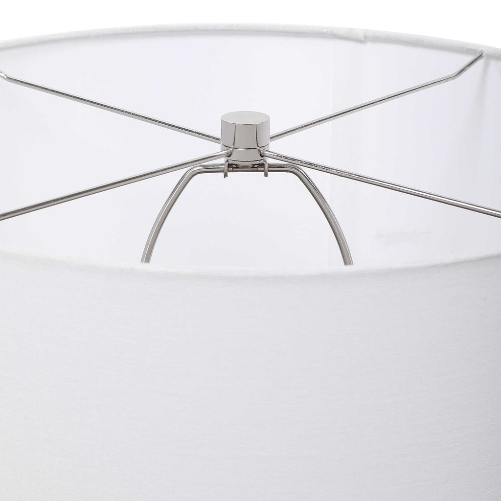Agate Slice Charcoal Table Lamp - Bombay Mercantile