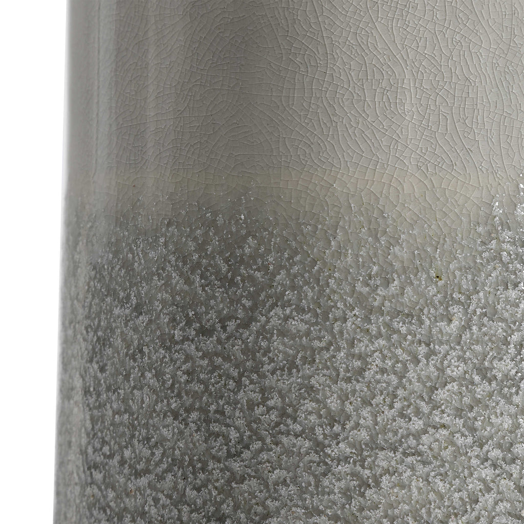 Abdel Gray Glaze Table Lamp - Bombay Mercantile