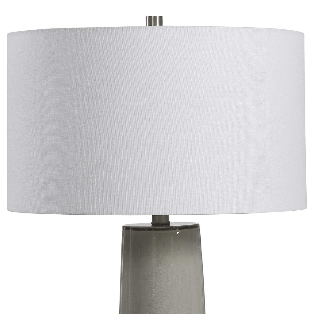 Abdel Gray Glaze Table Lamp - Bombay Mercantile