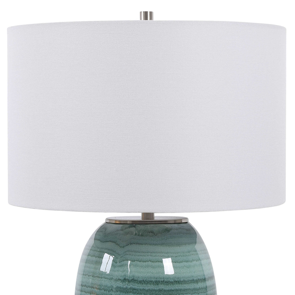 Caicos Teal Table Lamp - Bombay Mercantile