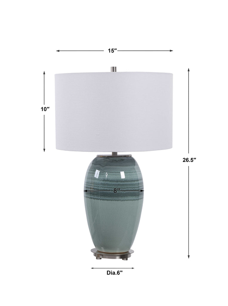 Caicos Teal Table Lamp - Bombay Mercantile