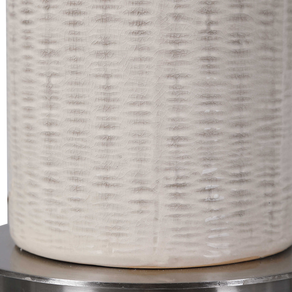 Delgado Light Gray Table Lamp - Bombay Mercantile