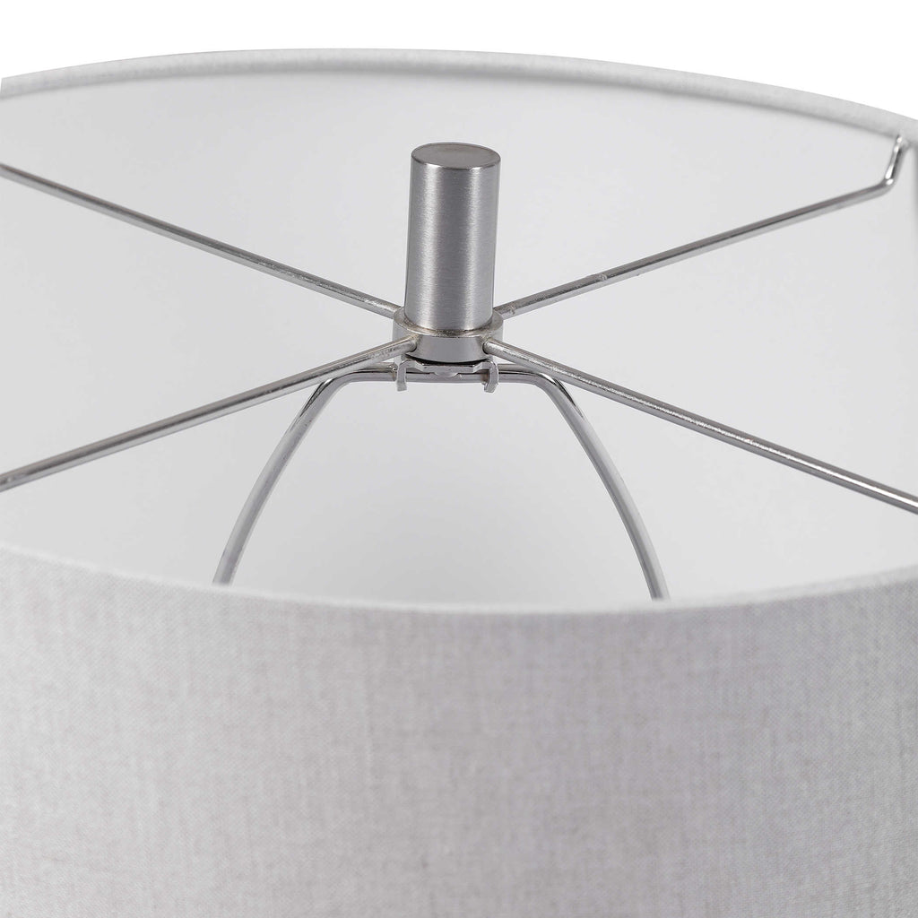 Delgado Light Gray Table Lamp - Bombay Mercantile
