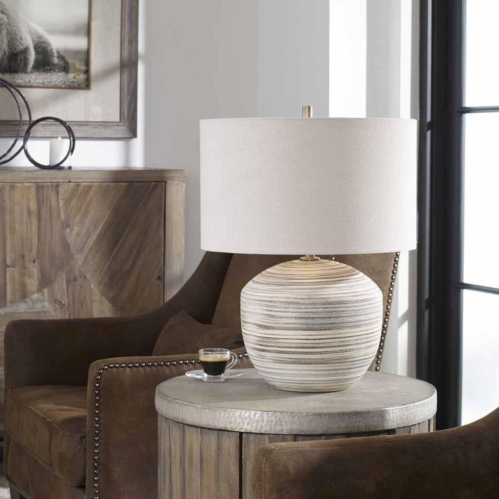 Prospect Striped Accent Lamp - Bombay Mercantile