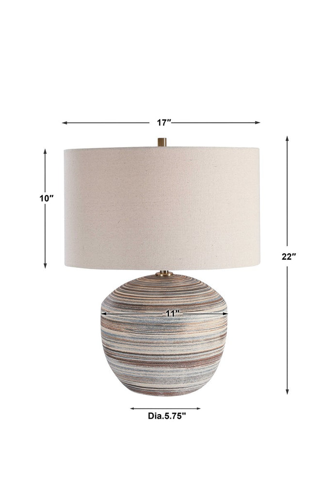 Prospect Striped Accent Lamp - Bombay Mercantile