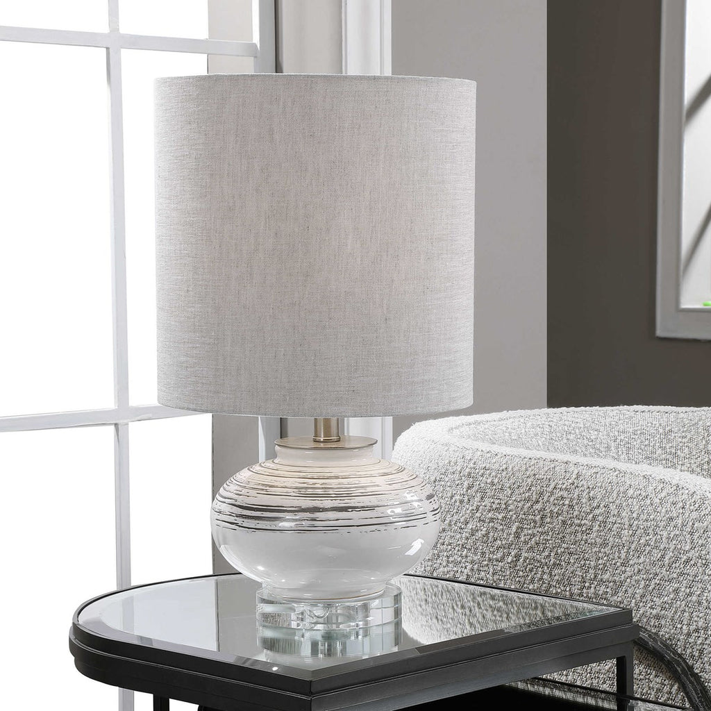 Lenta Off-White Accent Lamp - Bombay Mercantile
