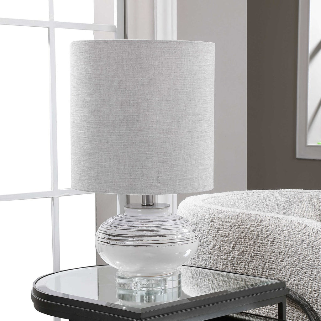 Lenta Off-White Accent Lamp - Bombay Mercantile