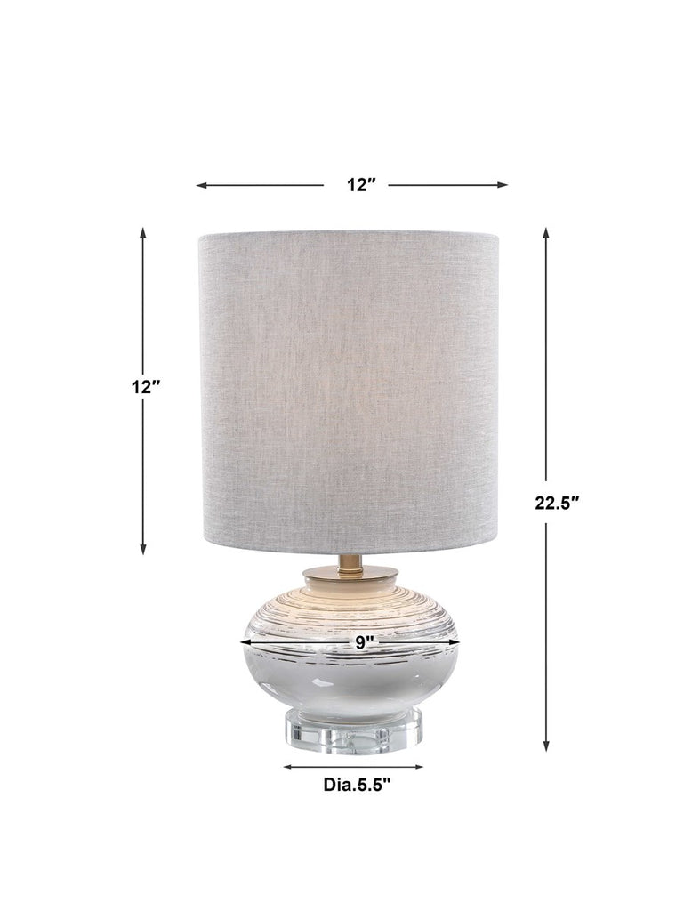 Lenta Off-White Accent Lamp - Bombay Mercantile