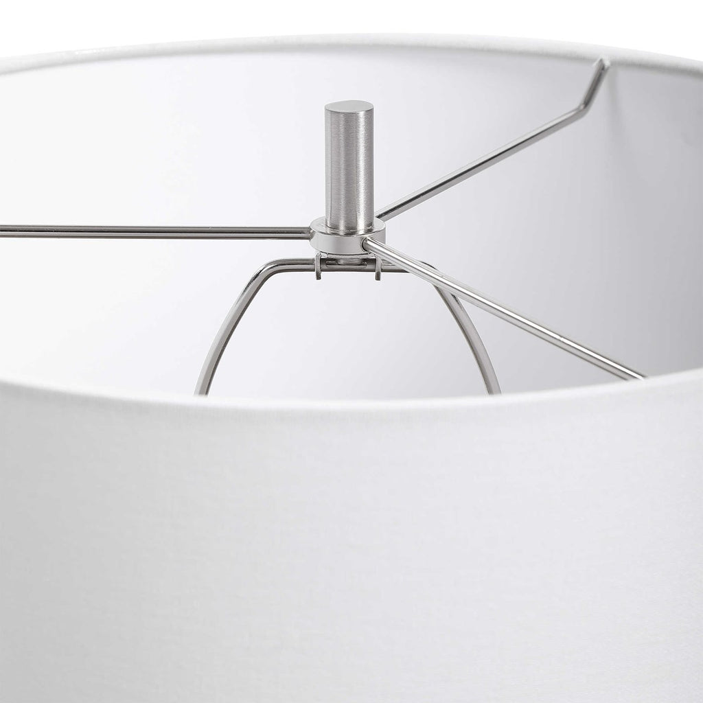 Waves Blue & White Table Lamp - Bombay Mercantile