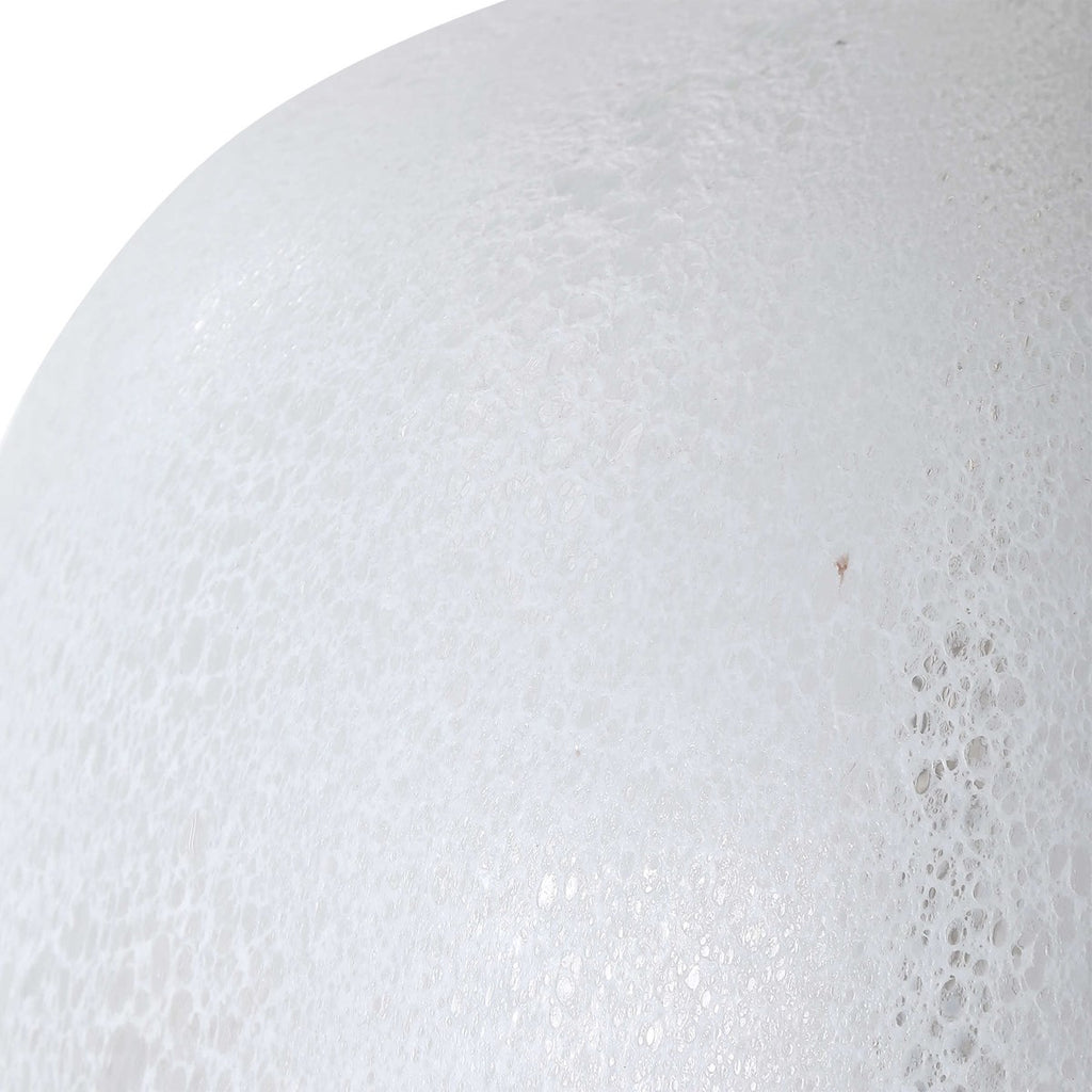 Whiteout Mottled Glass Table Lamp - Bombay Mercantile