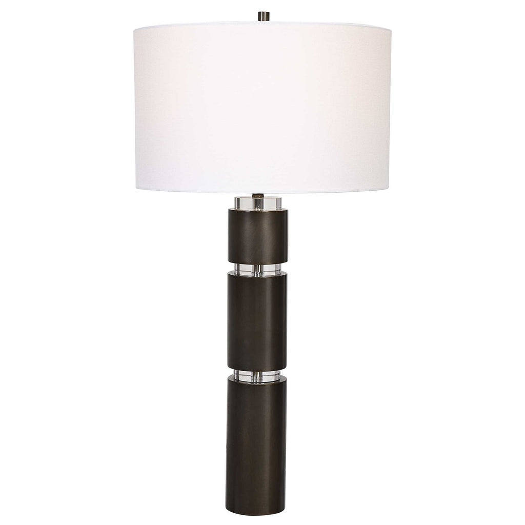 Jefferson Dark Bronze Table Lamp - Bombay Mercantile