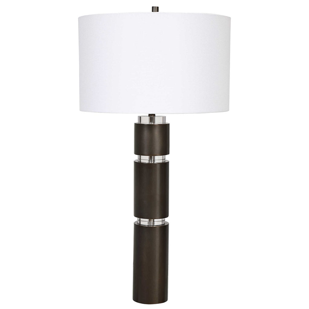 Jefferson Dark Bronze Table Lamp - Bombay Mercantile