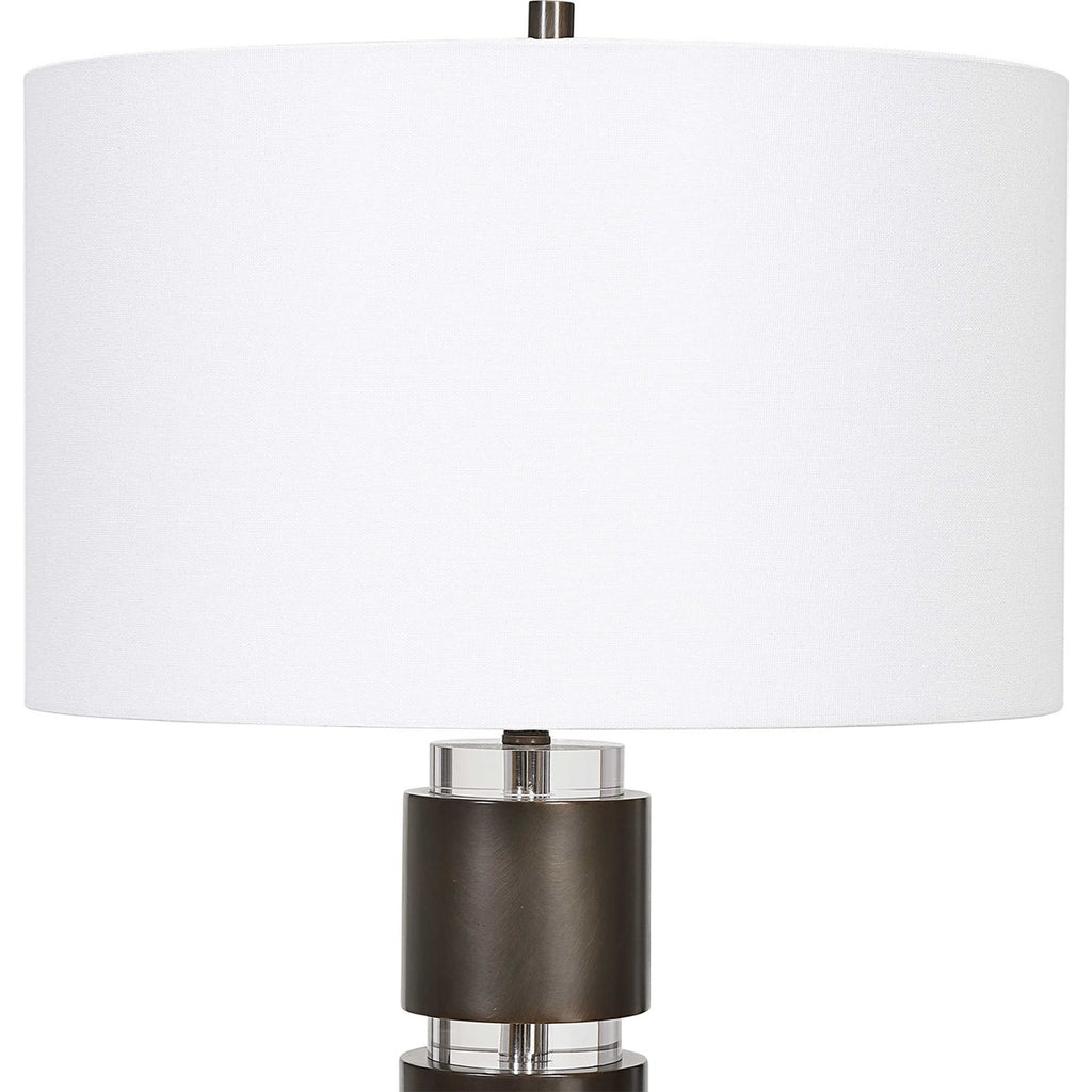 Jefferson Dark Bronze Table Lamp - Bombay Mercantile