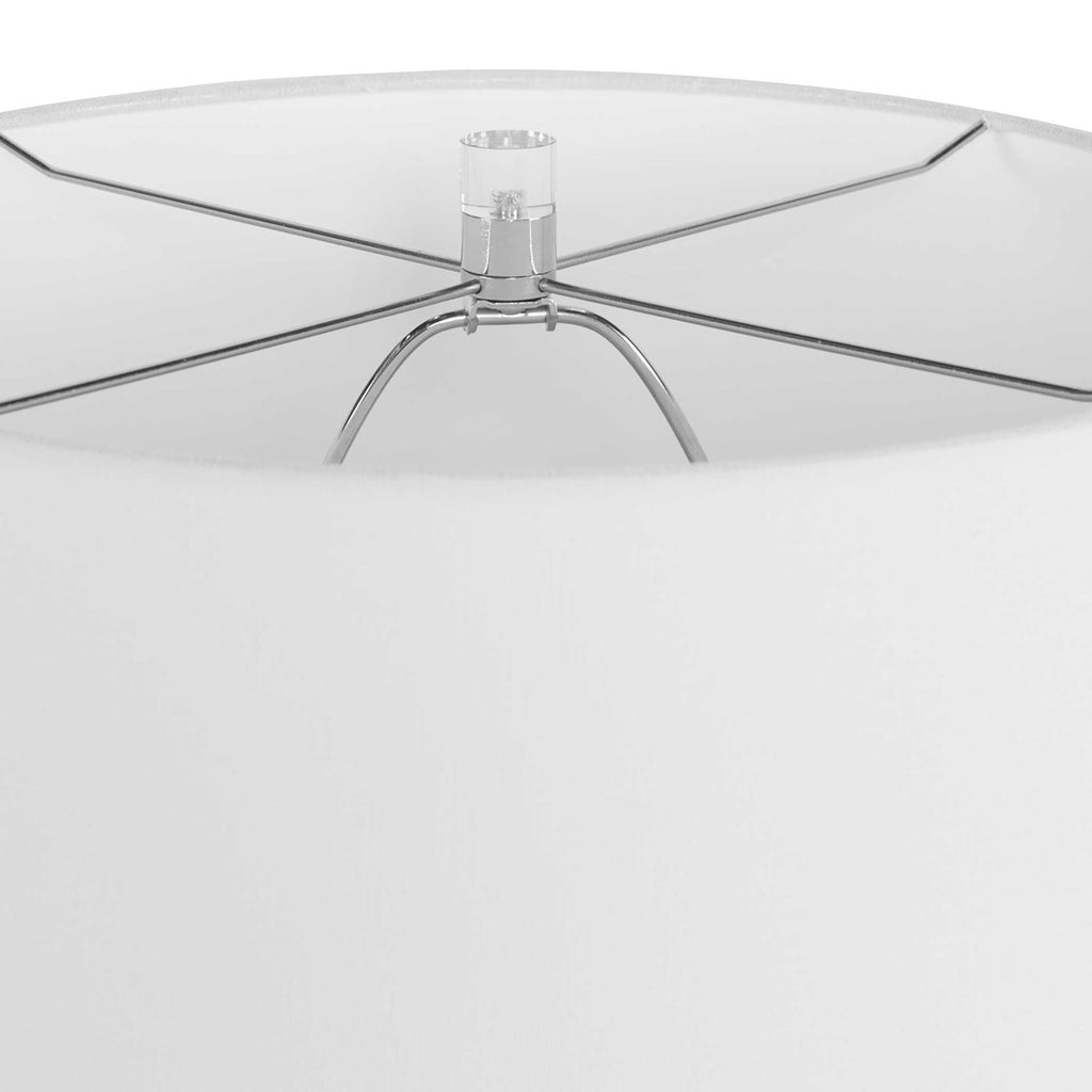Kently White Marble Table Lamp - Bombay Mercantile