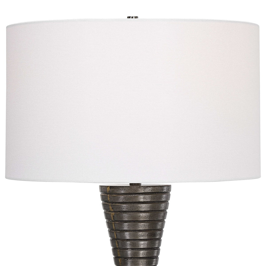 Renegade Ribbed Iron Table Lamp - Bombay Mercantile